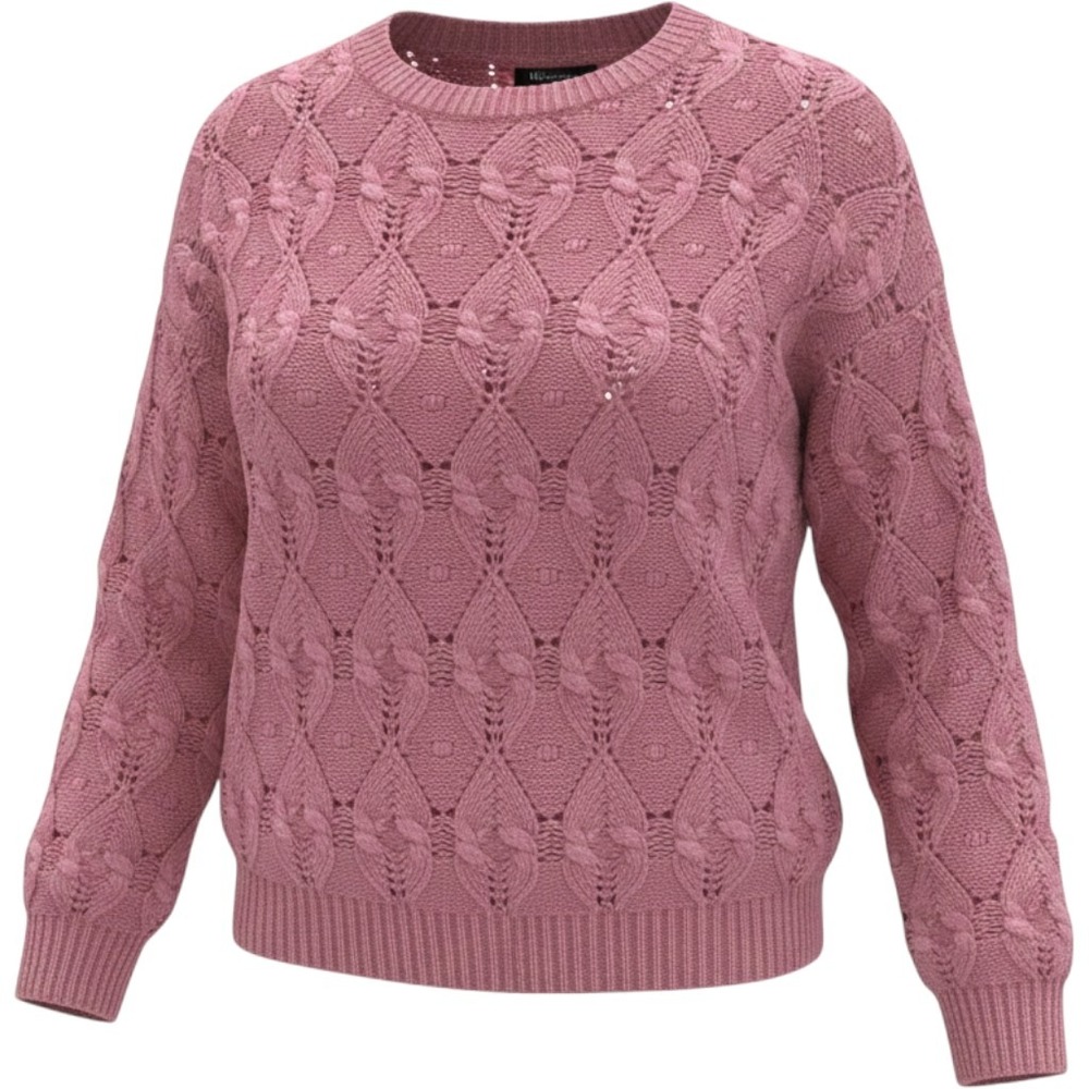 INC‎ International Concepts Pink Cable Knit Bobble Sweater XL HO21 100138755